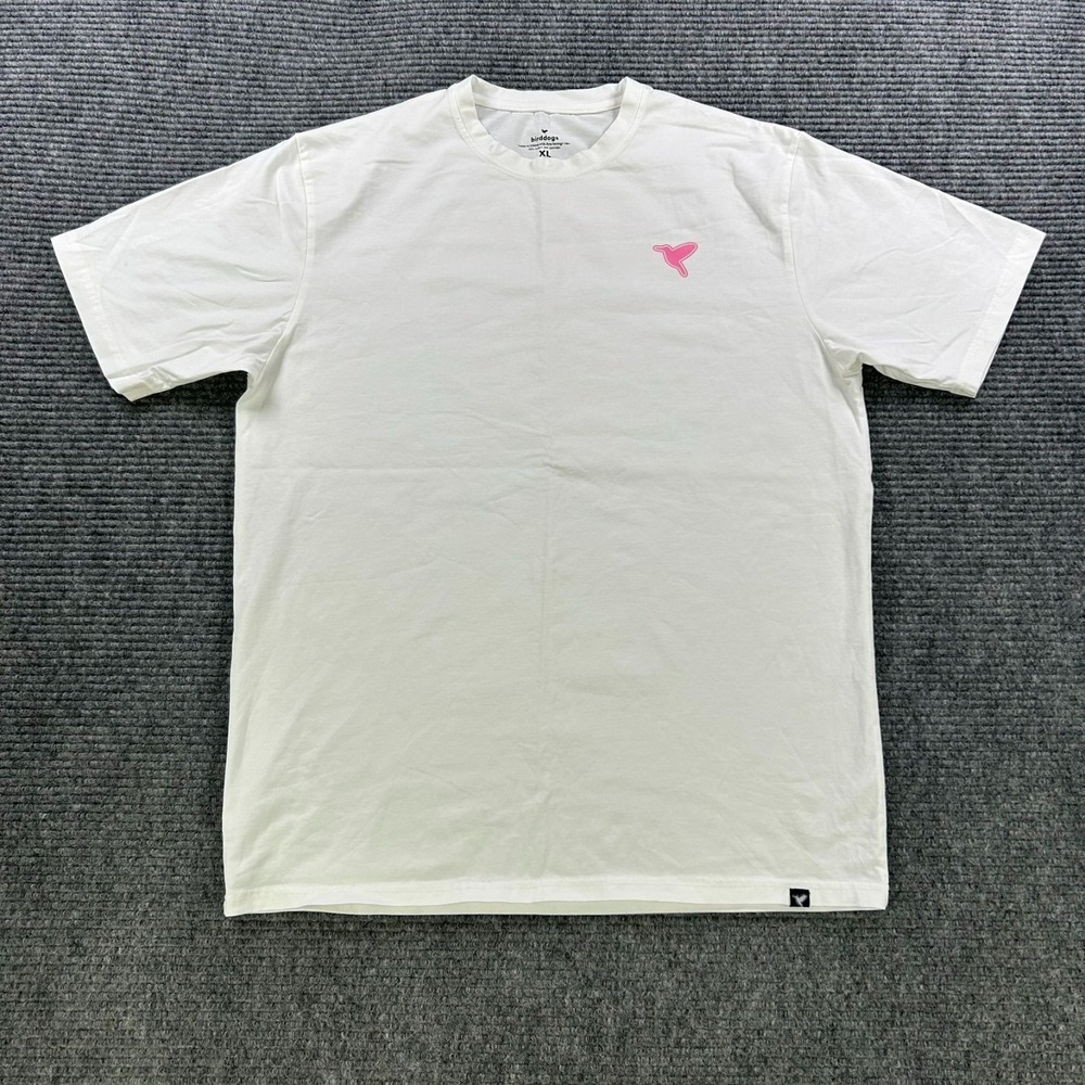 Birddogs White Graphic T-Shirt Mens XL Short Sleeve Crewneck Casual Wear